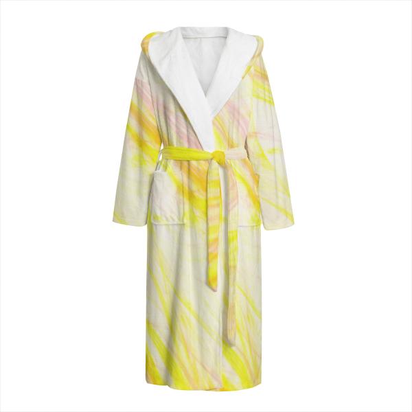 Bunter Bademantel Sienna aus Flanell – flauschig & farbenfroh, Größen S–2XL